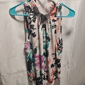 Floral Sleeveless Women's Top